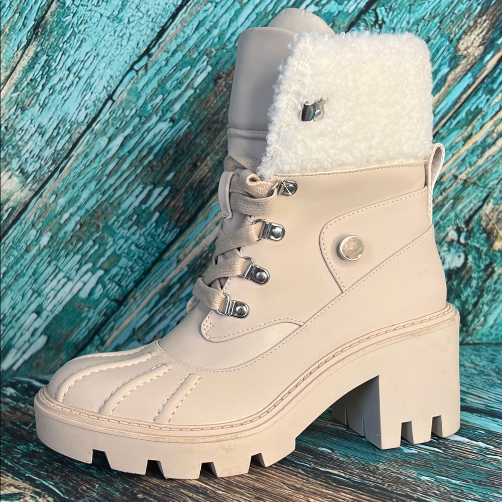 Steve Madden Cream Winter Boots